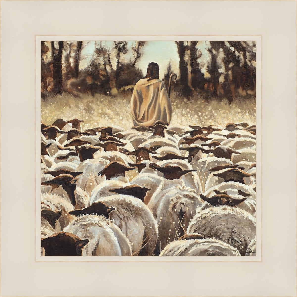 Be Ye Followers Of Me Open Edition Print / 12 X White 16 1/4 Art