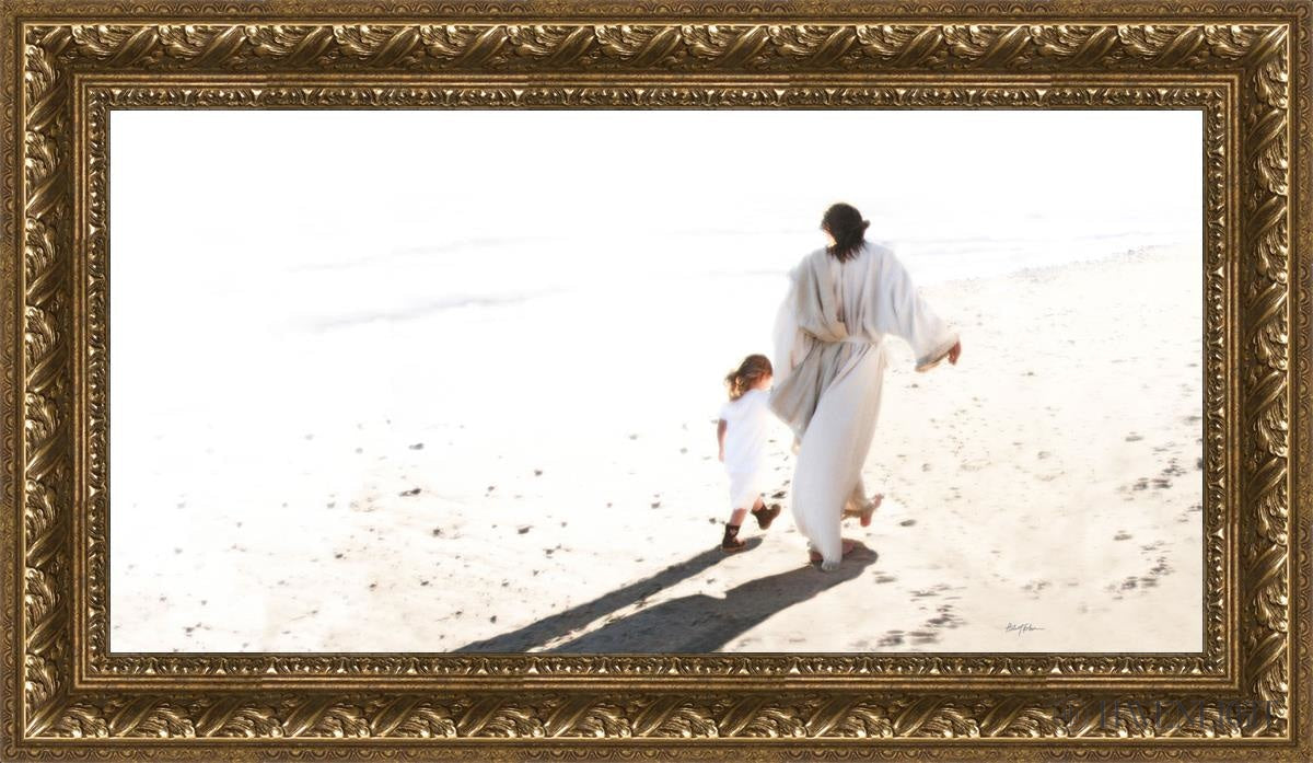 Beside Me Open Edition Canvas / 30 X 15 Gold 35 3/4 20 Art