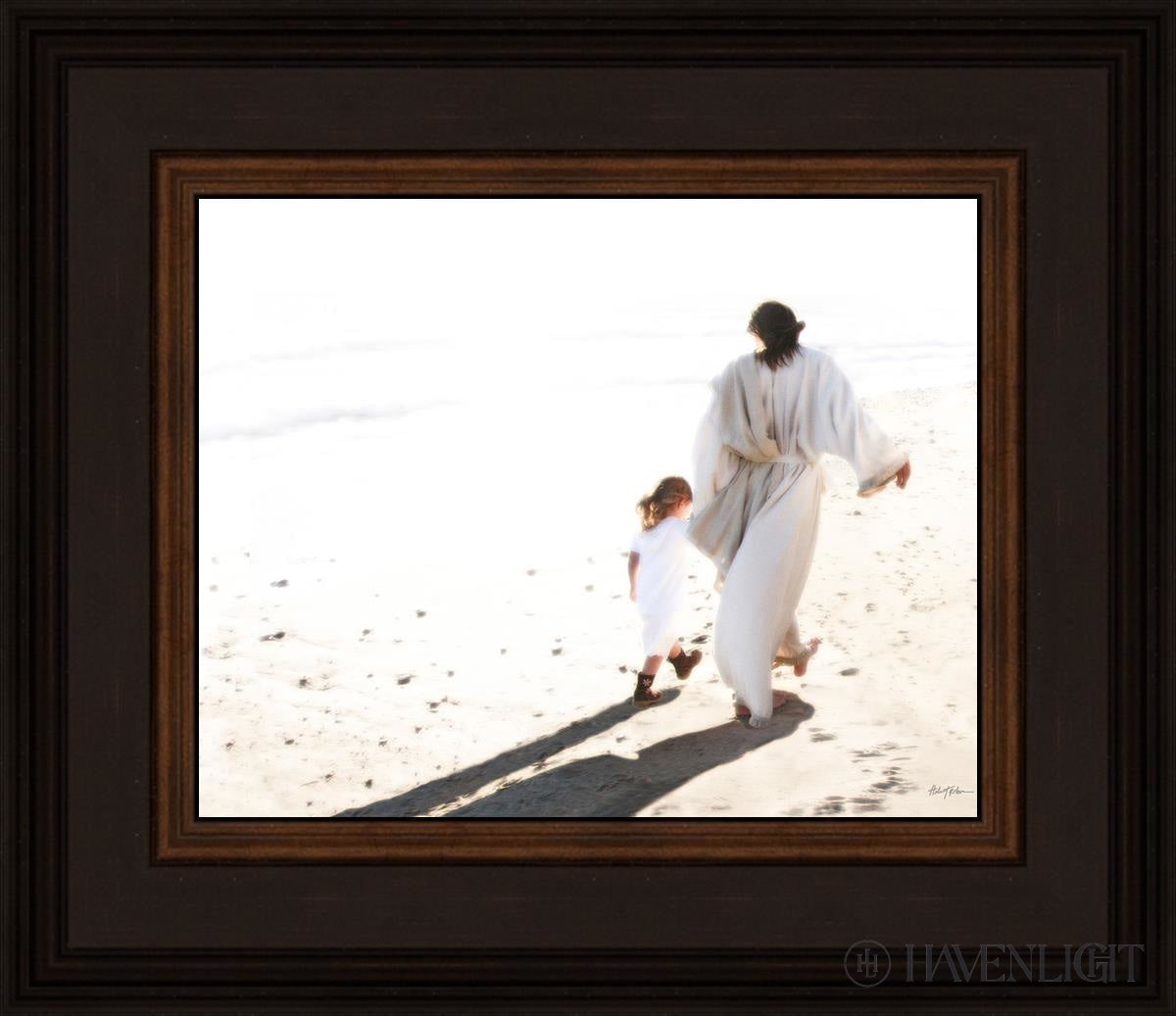 Beside Me Open Edition Print / 10 X 8 Brown 14 3/4 12 Art