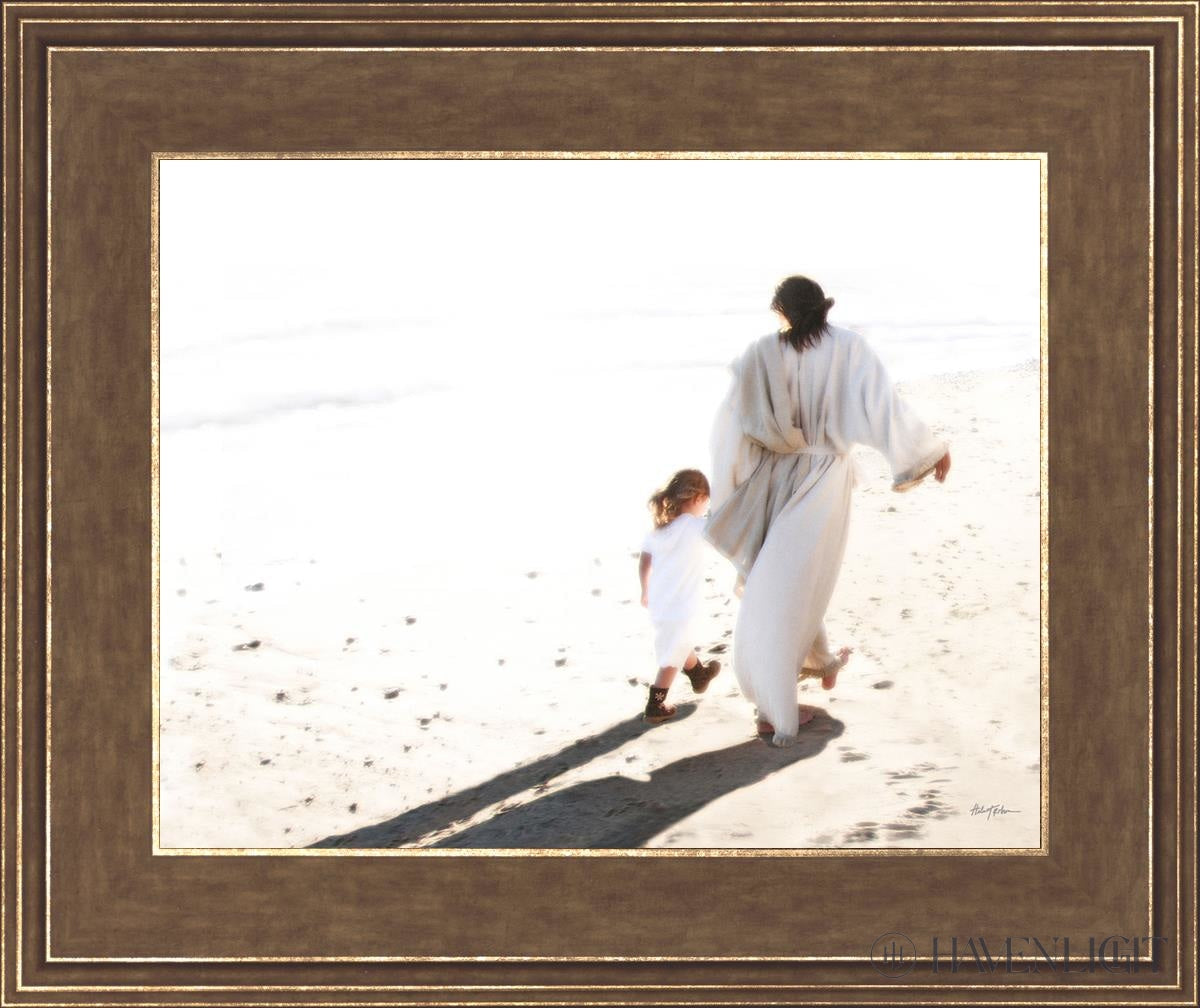 Beside Me Open Edition Print / 14 X 11 Gold 18 3/4 15 Art