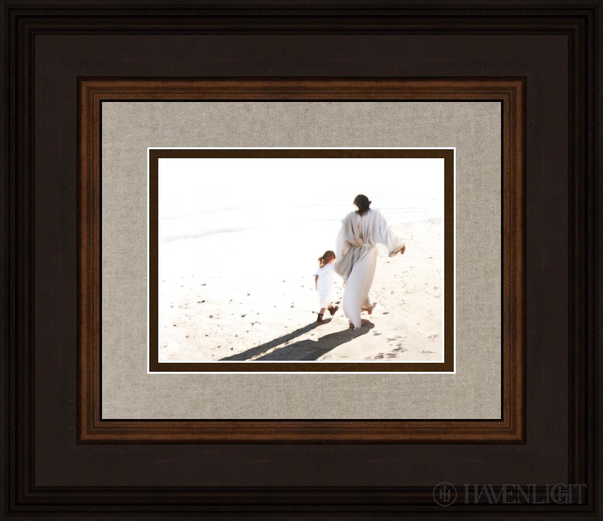 Beside Me Open Edition Print / 7 X 5 Brown 14 3/4 12 Art