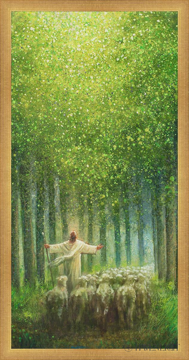 Bright As The Day Open Edition Canvas / 15 X 30 Matte Gold 16 3/4 31 Art