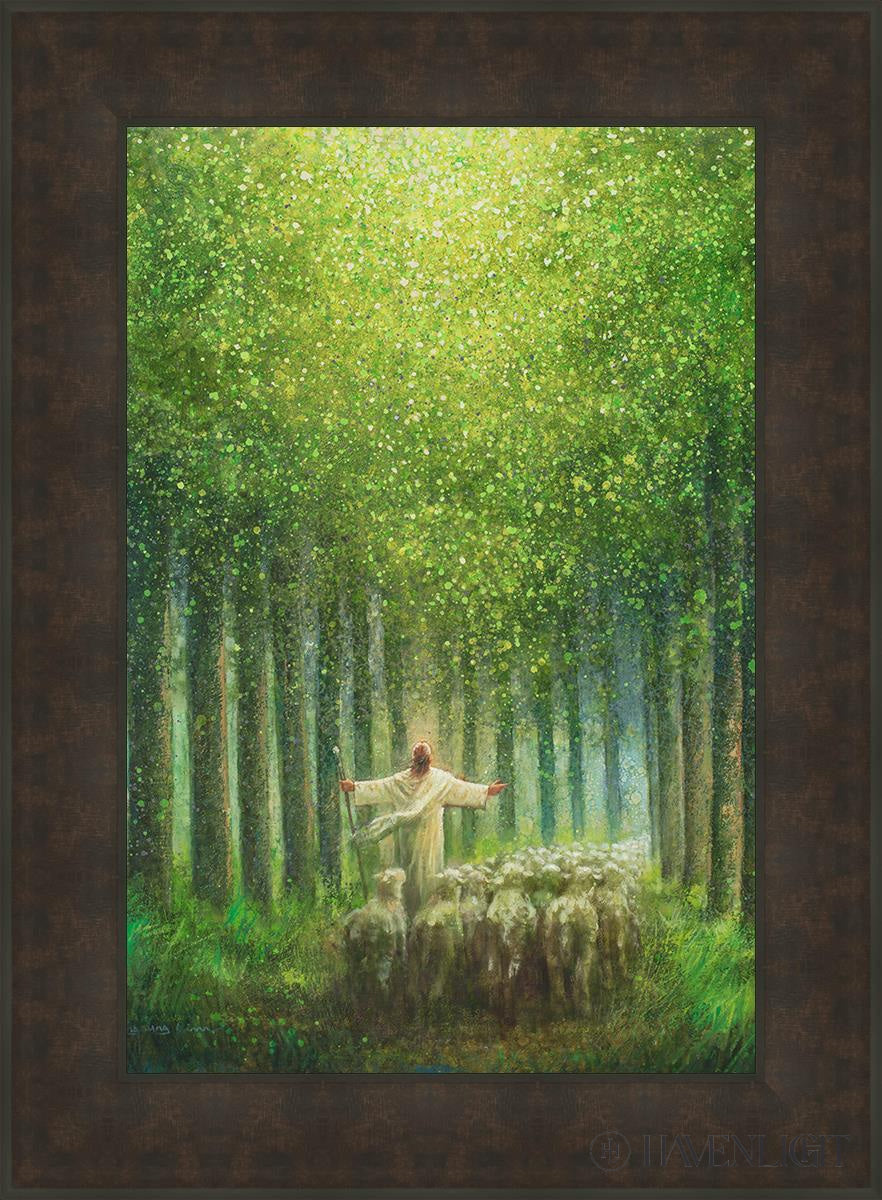 Bright As The Day Open Edition Canvas / 20 X 30 Bronze Frame 27 3/4 37 Art