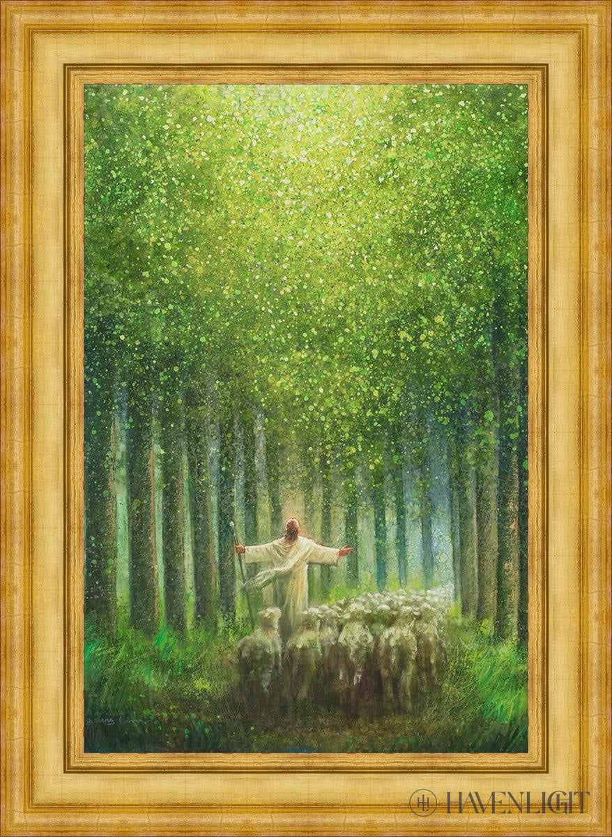 Bright As The Day Open Edition Canvas / 24 X 36 Colonial Gold Metal Leaf 32 3/4 44 Art