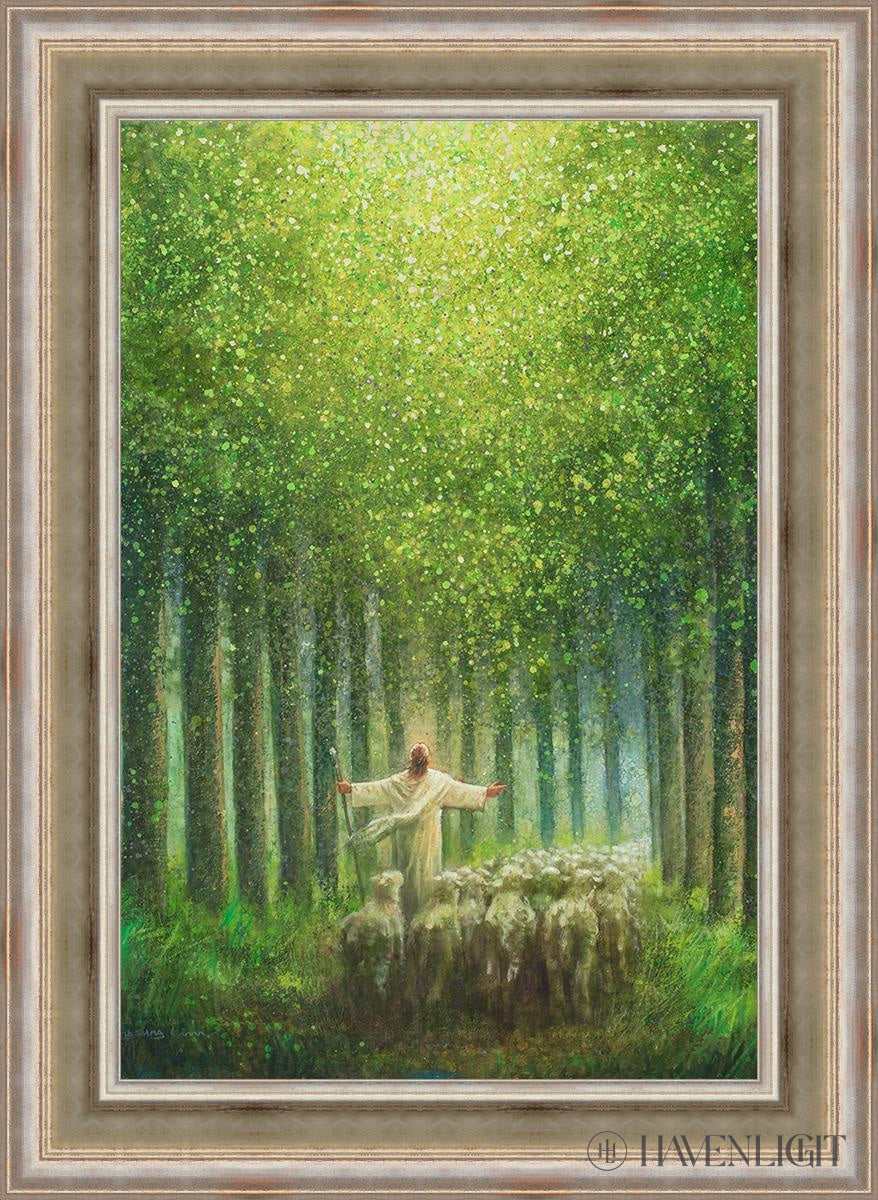 Bright As The Day Open Edition Canvas / 24 X 36 Colonial Silver Metal Leaf 32 3/4 44 Art