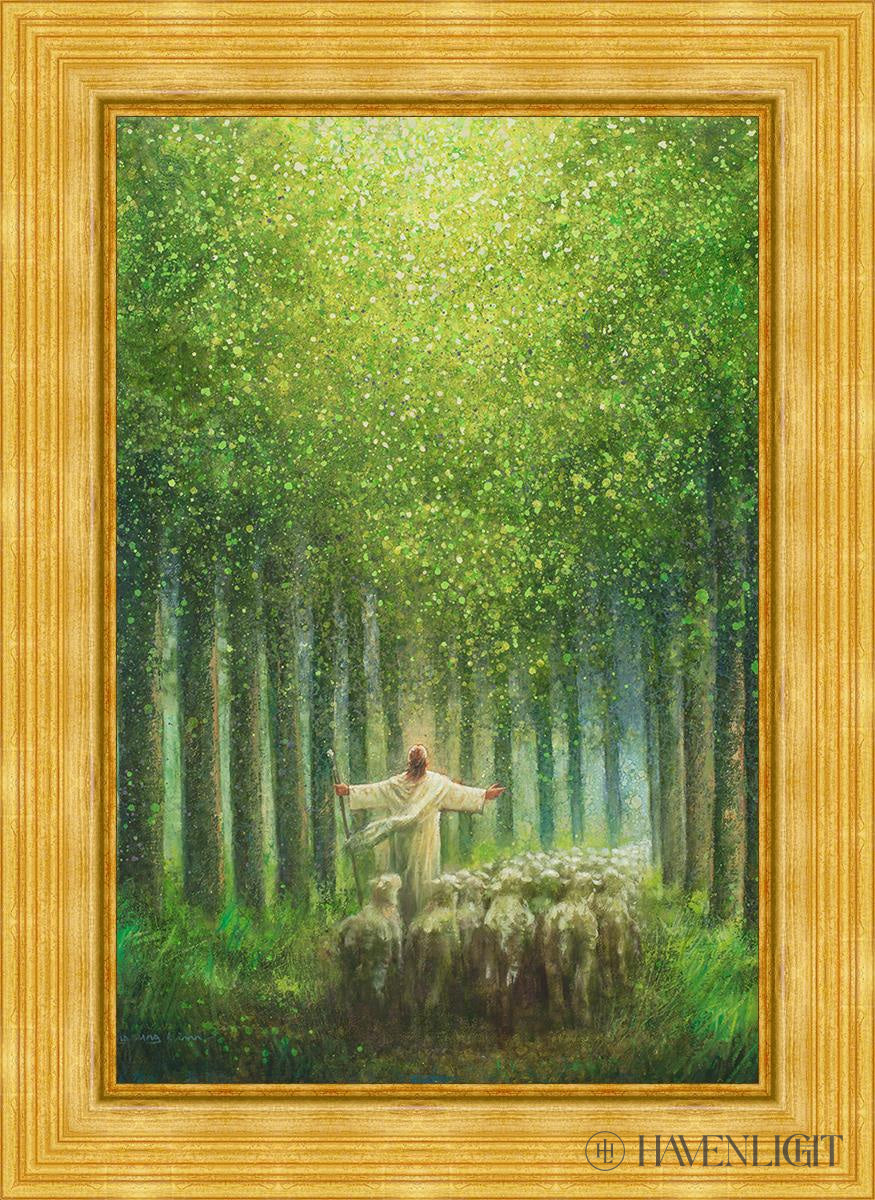 Bright As The Day Open Edition Canvas / 24 X 36 Gold Metal Leaf 32 3/8 44 Art