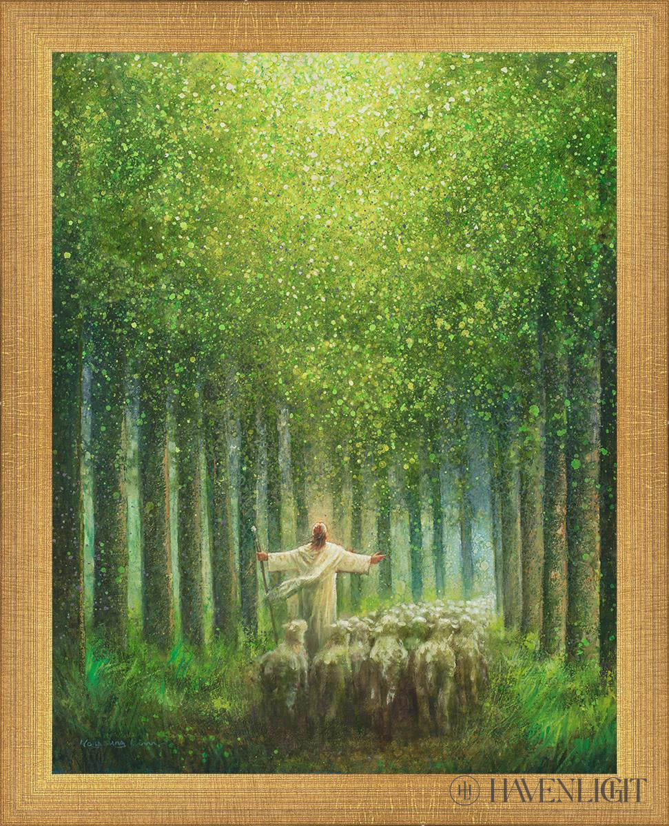 Bright As The Day Open Edition Print / 11 X 14 Matte Gold 12 3/4 15 Art