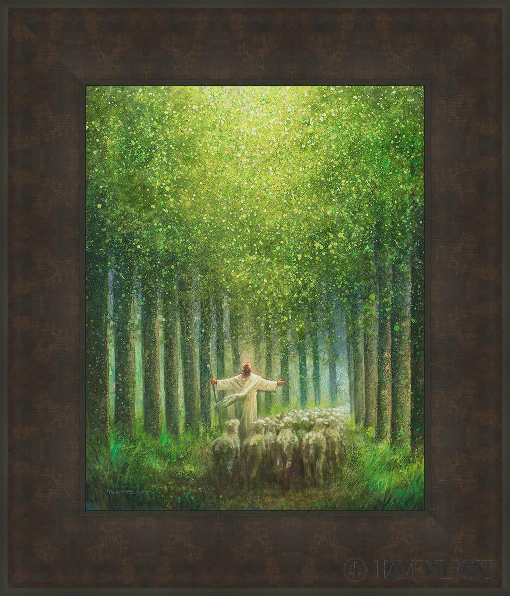 Bright As The Day Open Edition Print / 16 X 20 Bronze Frame 23 3/4 27 Art