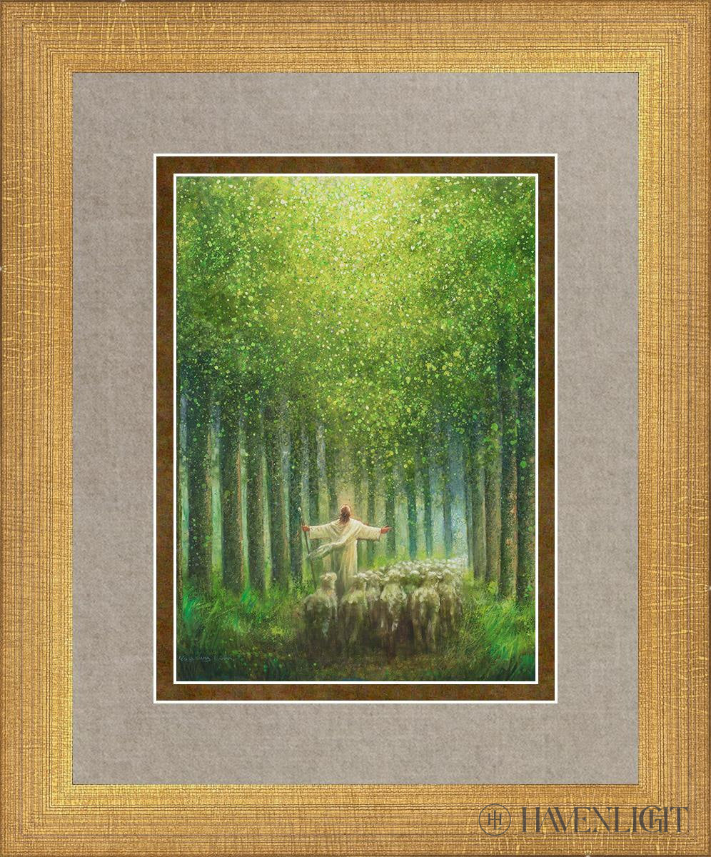Bright As The Day Open Edition Print / 5 X 7 Matte Gold 9 3/4 11 Art