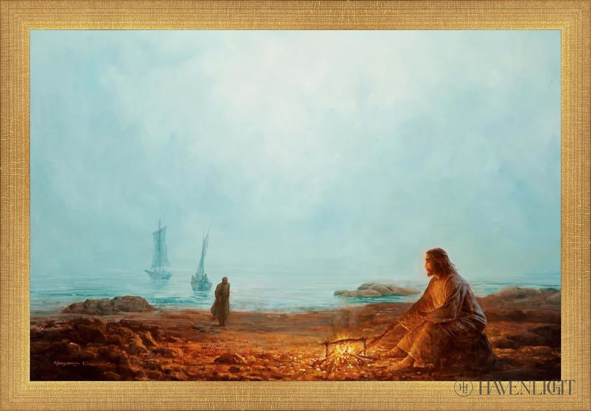 By The Shore Open Edition Canvas / 18 X 12 Matte Gold 19 3/4 13 Art