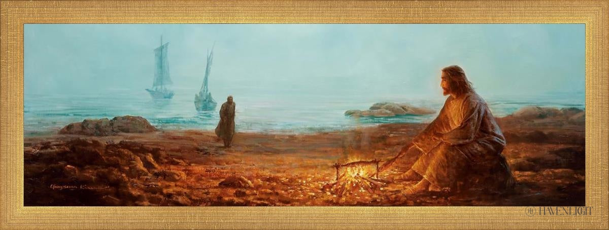 By The Shore Open Edition Canvas / 24 X 8 Matte Gold 25 3/4 9 Art