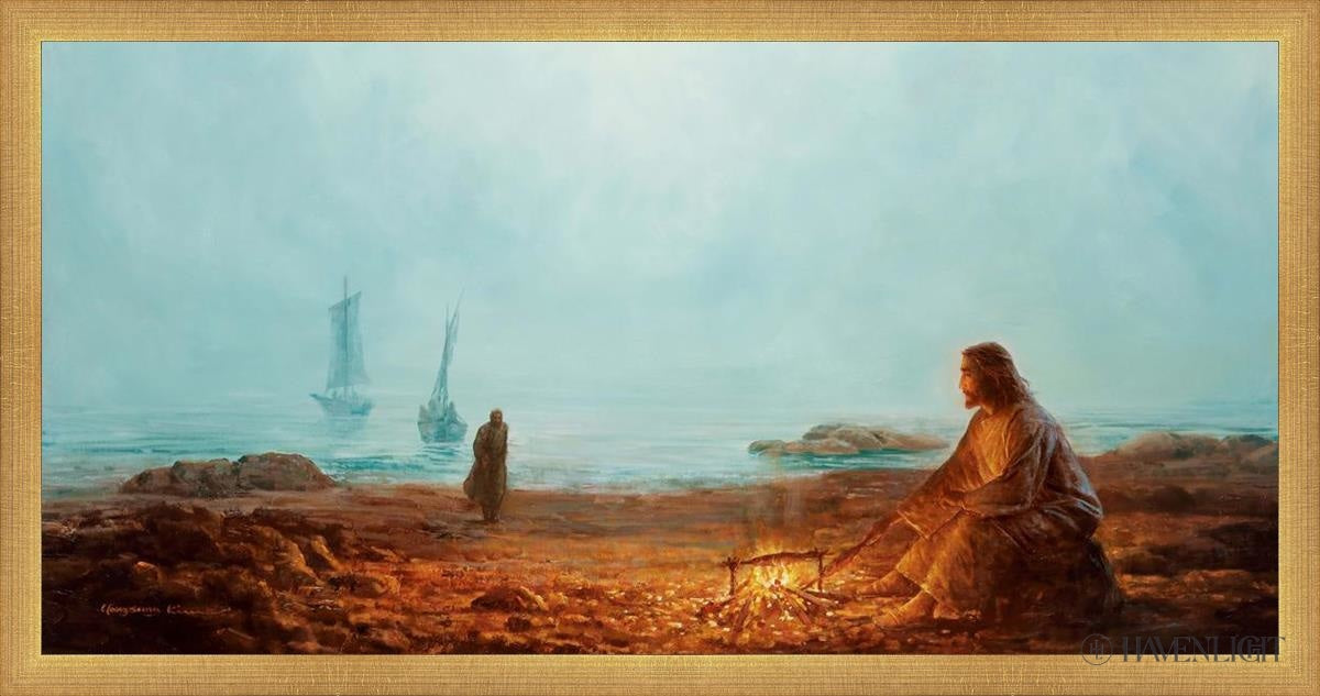 By The Shore Open Edition Canvas / 30 X 15 Matte Gold 31 3/4 16 Art