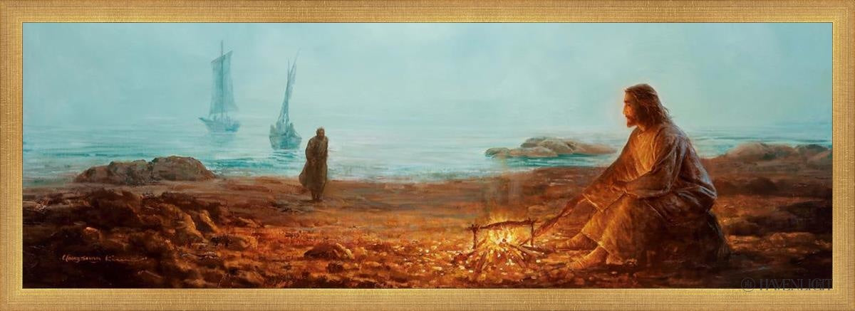 By The Shore Open Edition Canvas / 36 X 12 Matte Gold 37 3/4 13 Art