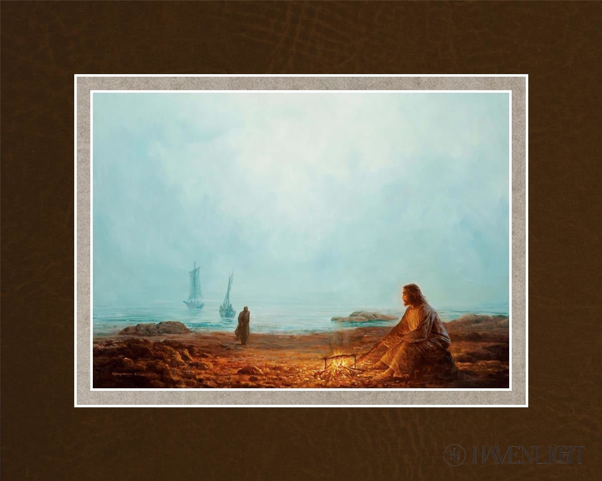 By The Shore Open Edition Print / 7 X 5 Matted To 10 8 Art