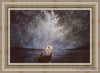 Calm And Stars Open Edition Canvas / 36 X 24 Colonial Silver Metal Leaf 44 3/4 32 Art