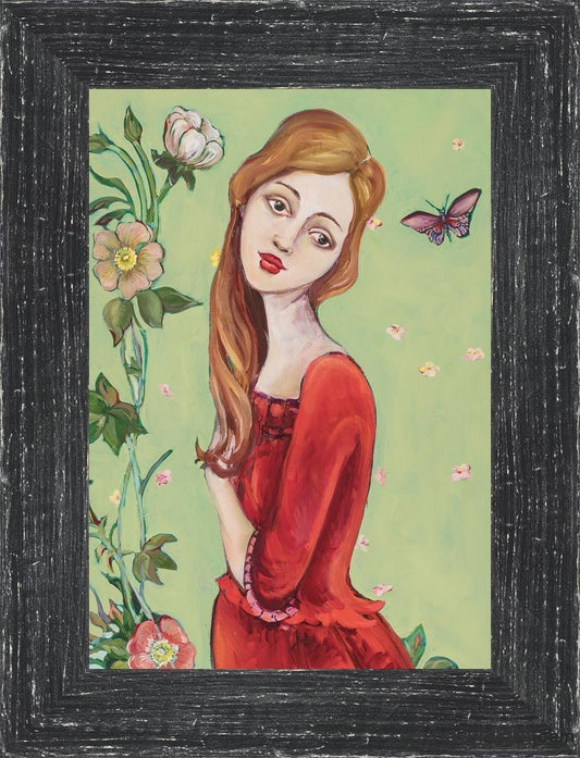 Catherine Open Edition Print / 5 X 7 Frame B 6.5 8.5 Oep