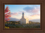 Cedar City Temple Time For Eternal Things Open Edition Canvas / 30 X 20 Frame C 27 3/4 37 Art