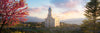 Cedar City Temple Time For Eternal Things Open Edition Canvas / 36 X 12 Print Only Art