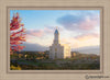 Cedar City Temple Time For Eternal Things Open Edition Canvas / 36 X 24 Frame I 31 3/4 43 Art