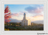 Cedar City Temple Time For Eternal Things Open Edition Canvas / 36 X 24 Frame V 31 3/4 43 Art