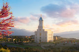 Cedar City Temple Time For Eternal Things Open Edition Canvas / 36 X 24 Print Only Art
