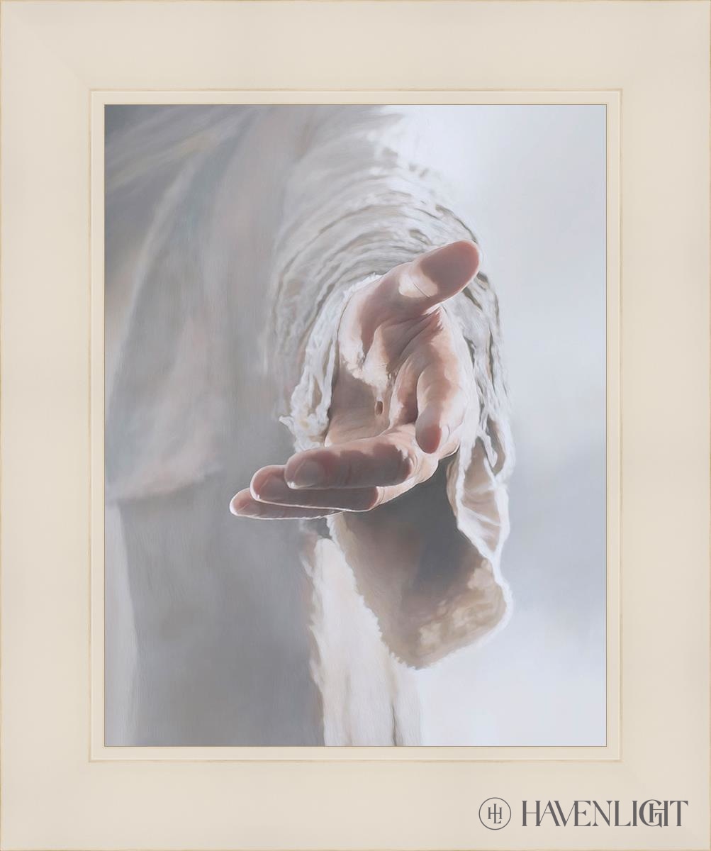 Christ Beckoning Open Edition Print / 11 X 14 White 15 1/4 18 Art