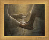 Christ The Servant Open Edition Print / 10 X 8 Matte Gold 11 3/4 9 Art