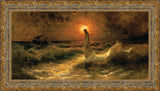 Christ Walking On The Water Large Wall Art Open Edition Canvas / 48 X 24 Gold 55 3/4 31