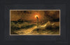 Christ Walking On The Water Open Edition Canvas / 12 X 6 Black 16 3/4 10 Art