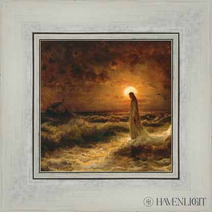 Christ Walking On The Water Open Edition Print / 7 1/2 X Silver 11 3/4 Art