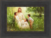 Christ With Asian Children Open Edition Canvas / 18 X 12 Black 24 1/2 Art