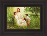 Christ With Asian Children Open Edition Canvas / 18 X 12 Brown 25 3/4 19 Art