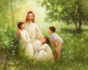Christ With Asian Children Open Edition Print / 10 X 8 Only Art