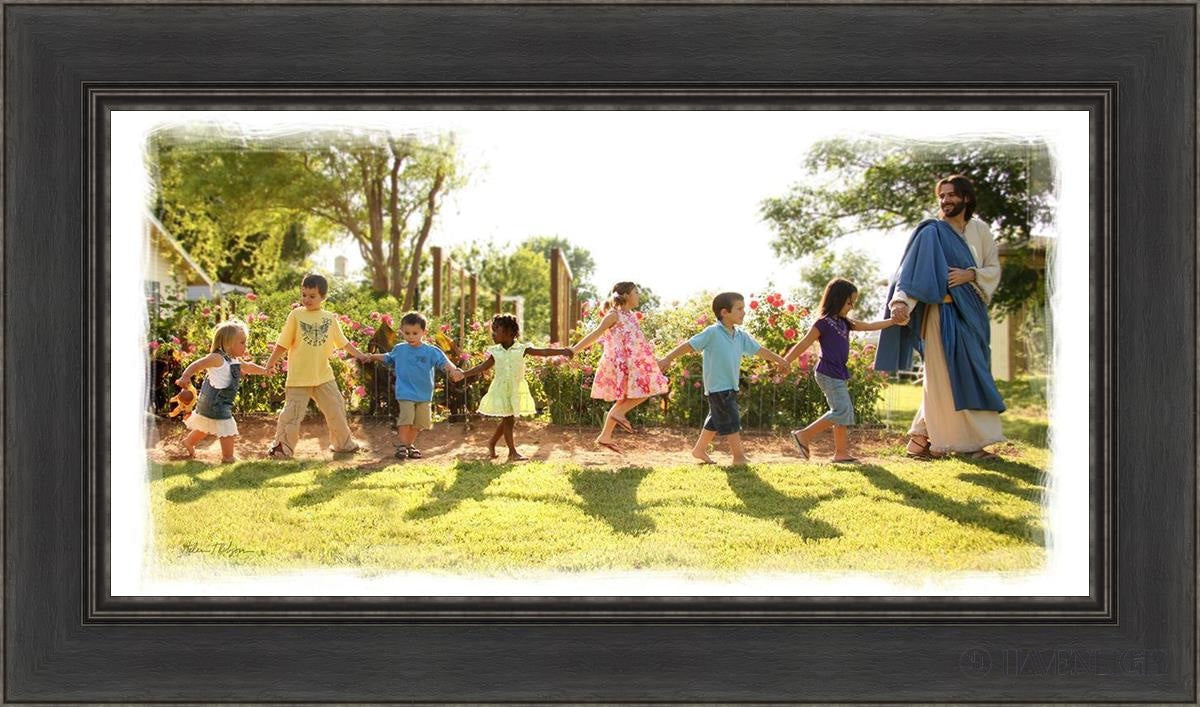 Come Follow Me Open Edition Canvas / 30 X 15 Black 36 1/2 21 Art