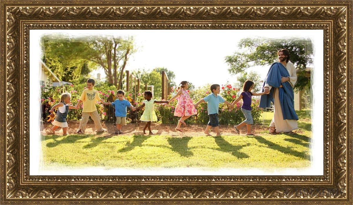Come Follow Me Open Edition Canvas / 30 X 15 Gold 35 3/4 20 Art