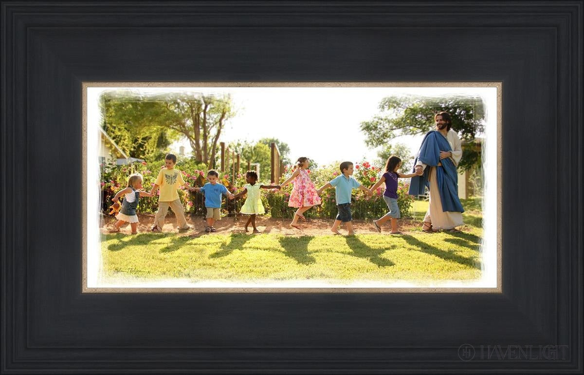 Come Follow Me Open Edition Print / 12 X 6 Black 16 3/4 10 Art