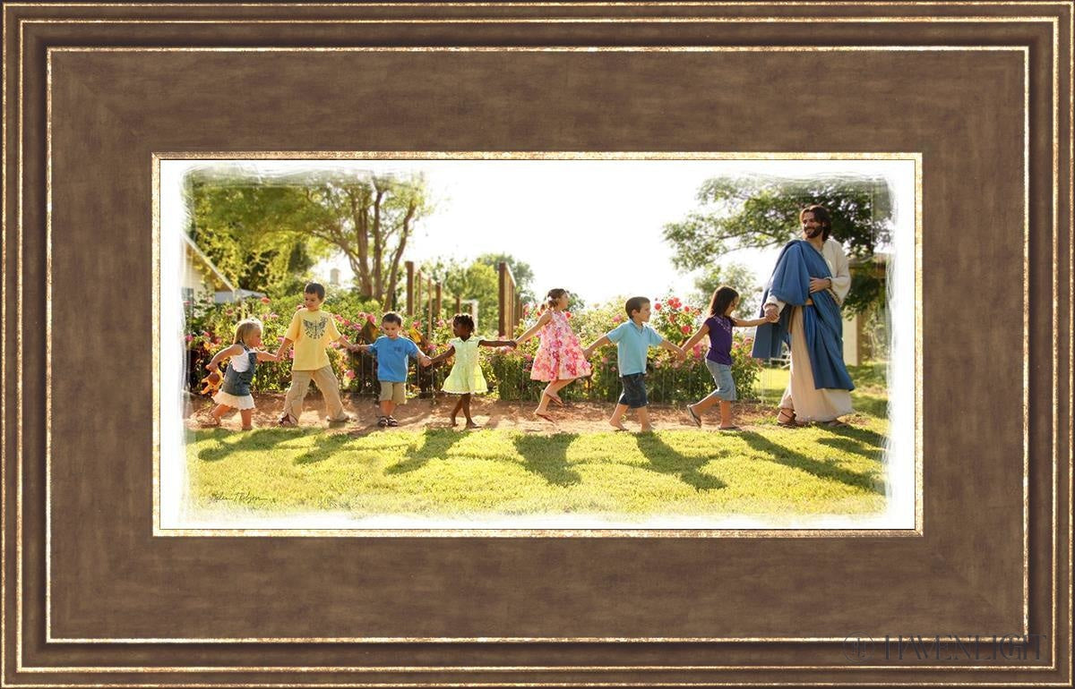 Come Follow Me Open Edition Print / 12 X 6 Gold 16 3/4 10 Art
