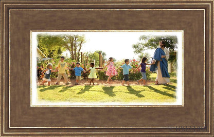 Come Follow Me Open Edition Print / 12 X 6 Gold 16 3/4 10 Art