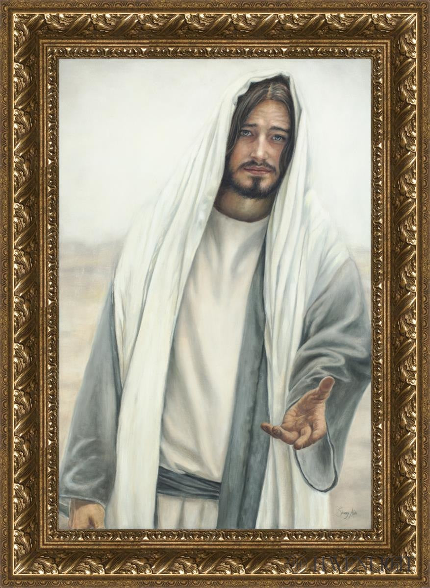 Come Unto Me Open Edition Canvas / 16 X 24 Gold 21 3/4 29 Art
