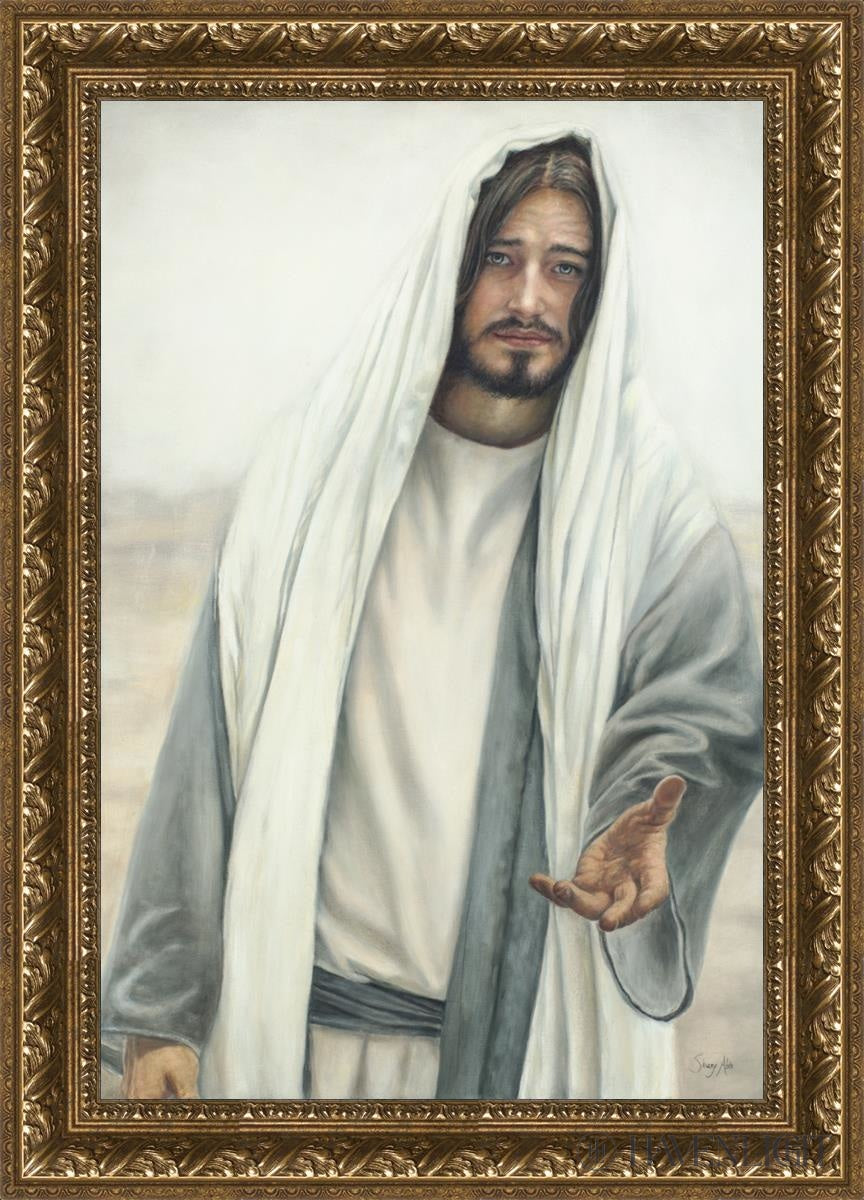 Come Unto Me Open Edition Canvas / 20 X 30 Gold 25 3/4 35 Art