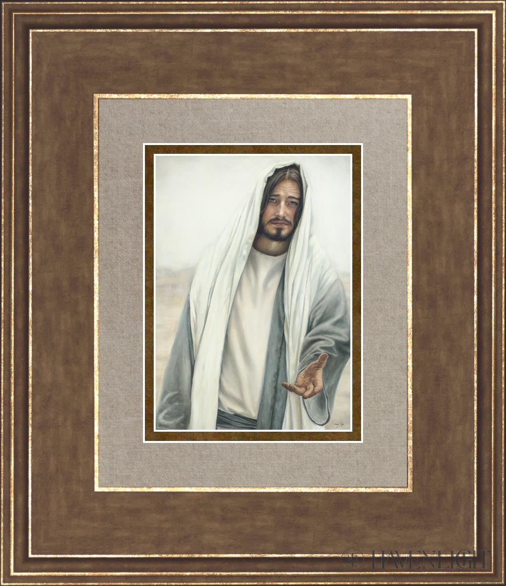 Come Unto Me Open Edition Print / 5 X 7 Gold 12 3/4 14 Art