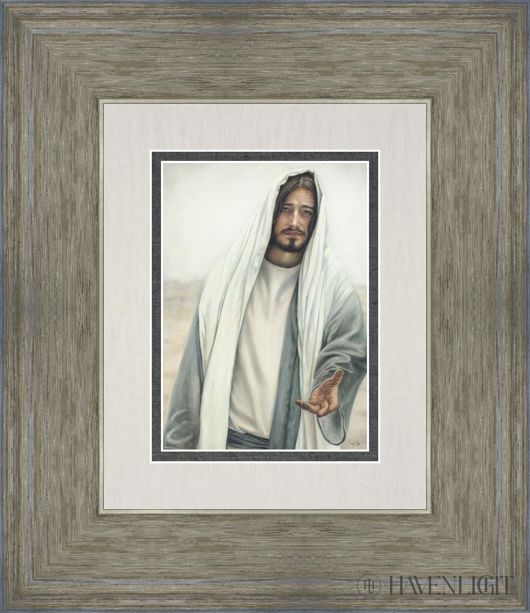 Come Unto Me Open Edition Print / 5 X 7 Gray 12 3/4 14 Art