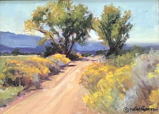 Country Lane 9 X 12 Original Painting