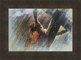 Crucifixion Open Edition Canvas / 30 X 20 Bronze Frame 37 3/4 27 Art