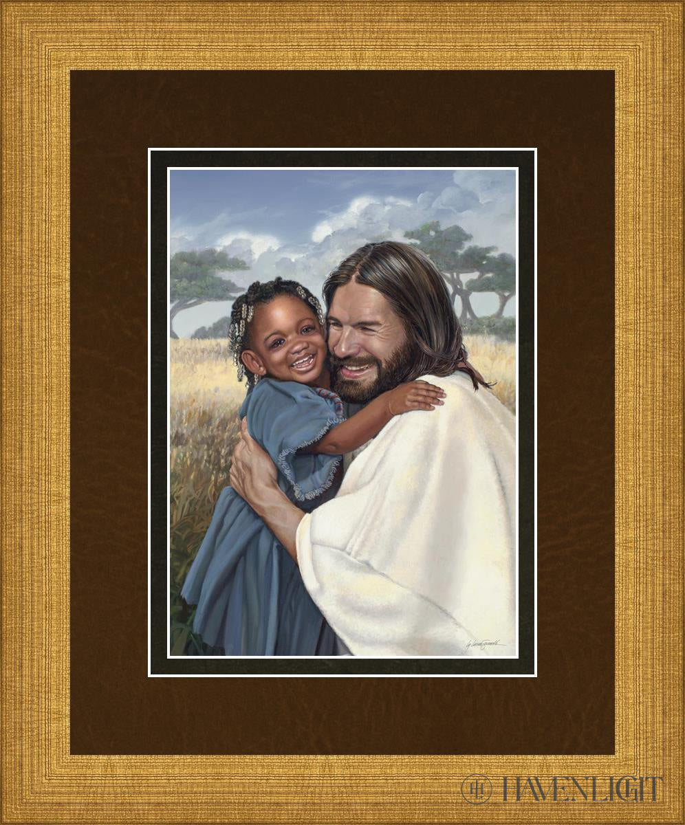 Daughter Of A King Open Edition Print / 5 X 7 Matte Gold 9 3/4 11 Art