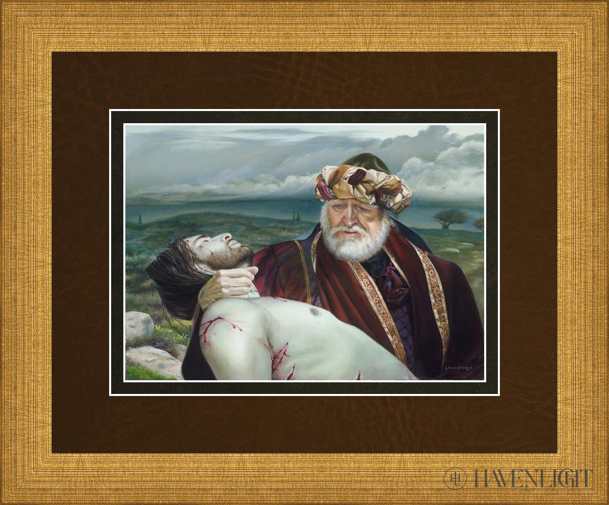 Discipleship Open Edition Print / 7 X 5 Matte Gold 11 3/4 9 Art