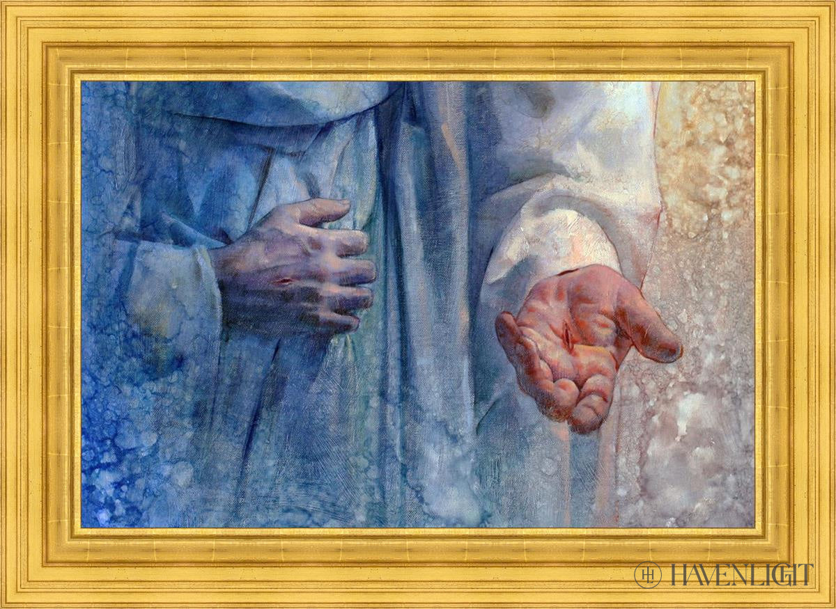 Do You Trust Me Open Edition Canvas / 36 X 24 22K Gold Leaf 44 3/8 32 Art