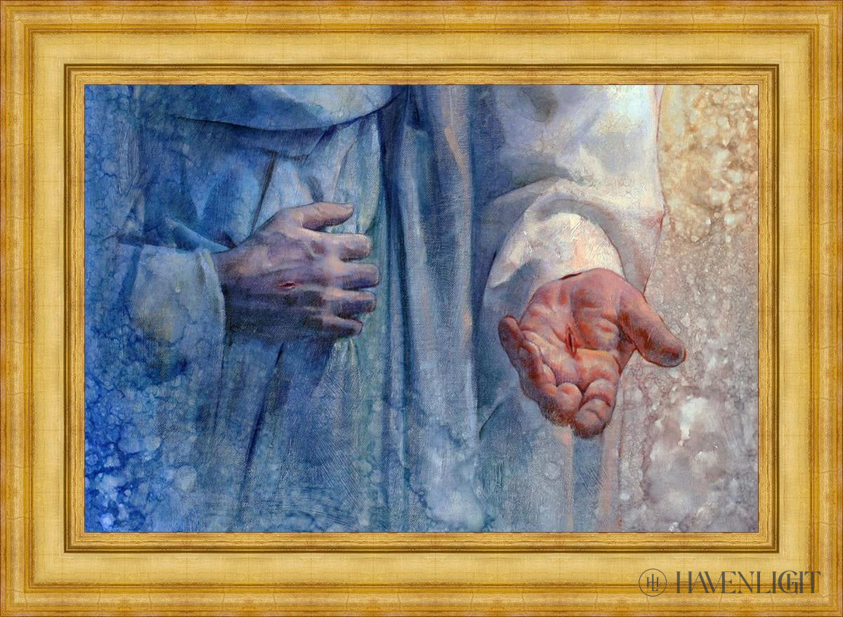 Do You Trust Me Open Edition Canvas / 36 X 24 Colonial Gold Metal Leaf 44 3/4 32 Art