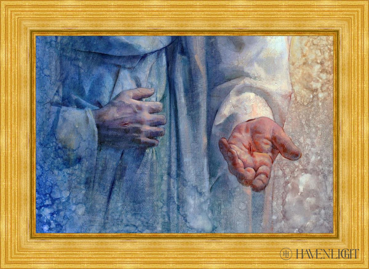 Do You Trust Me Open Edition Canvas / 36 X 24 Gold Metal Leaf 44 3/8 32 Art