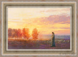 Eventide Open Edition Canvas / 36 X 24 Colonial Silver Metal Leaf 44 3/4 32 Art